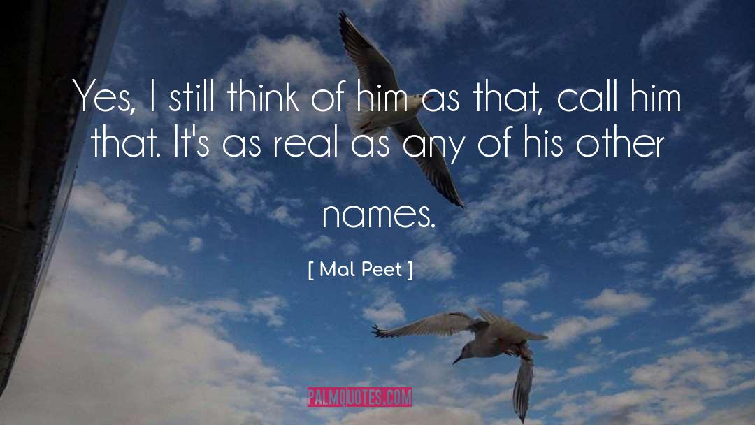 Mal quotes by Mal Peet