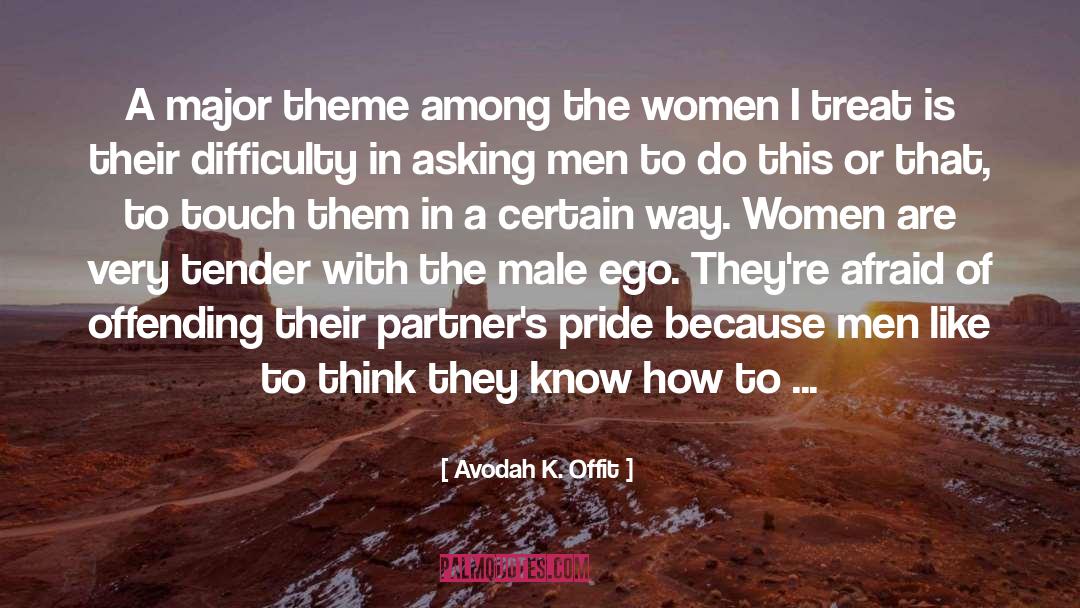 Male Chauvinist quotes by Avodah K. Offit