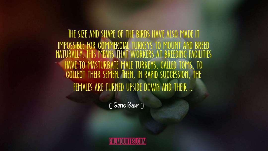 Male Dominated quotes by Gene Baur
