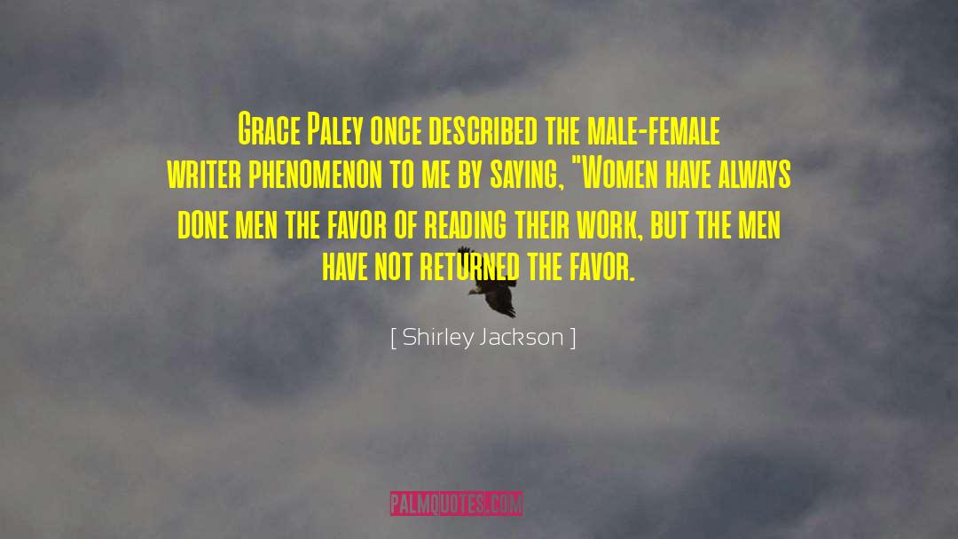 Male Female quotes by Shirley Jackson