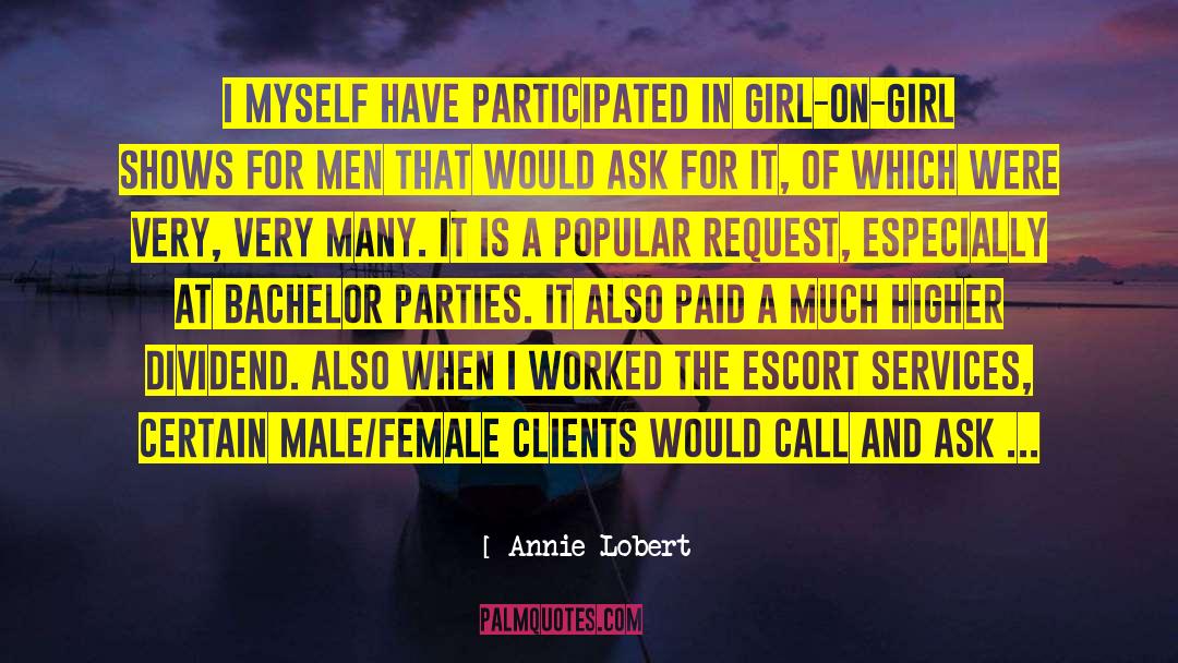 Male Male quotes by Annie Lobert