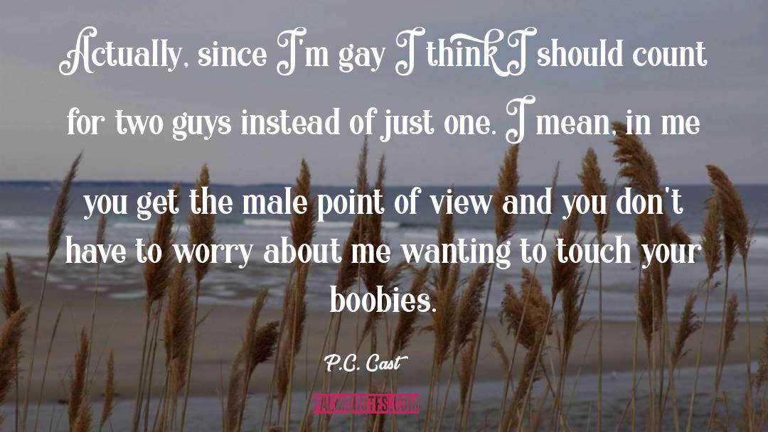 Male Point Of View quotes by P.C. Cast