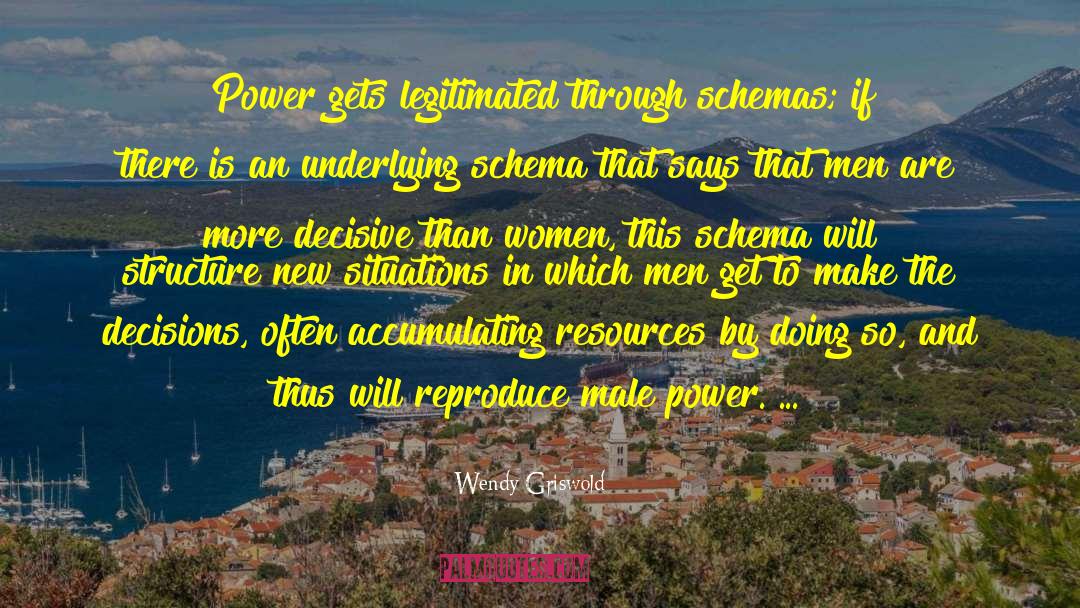Male Power quotes by Wendy Griswold