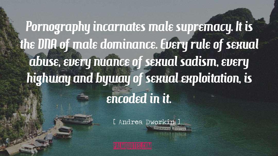 Male Supremacy quotes by Andrea Dworkin