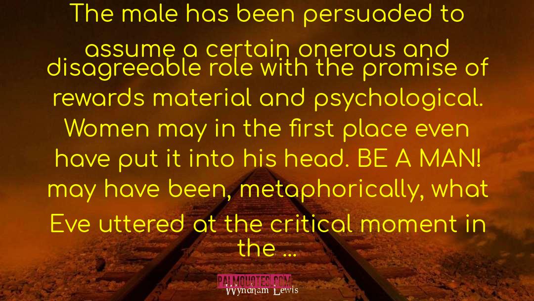 Male Victim quotes by Wyndham Lewis