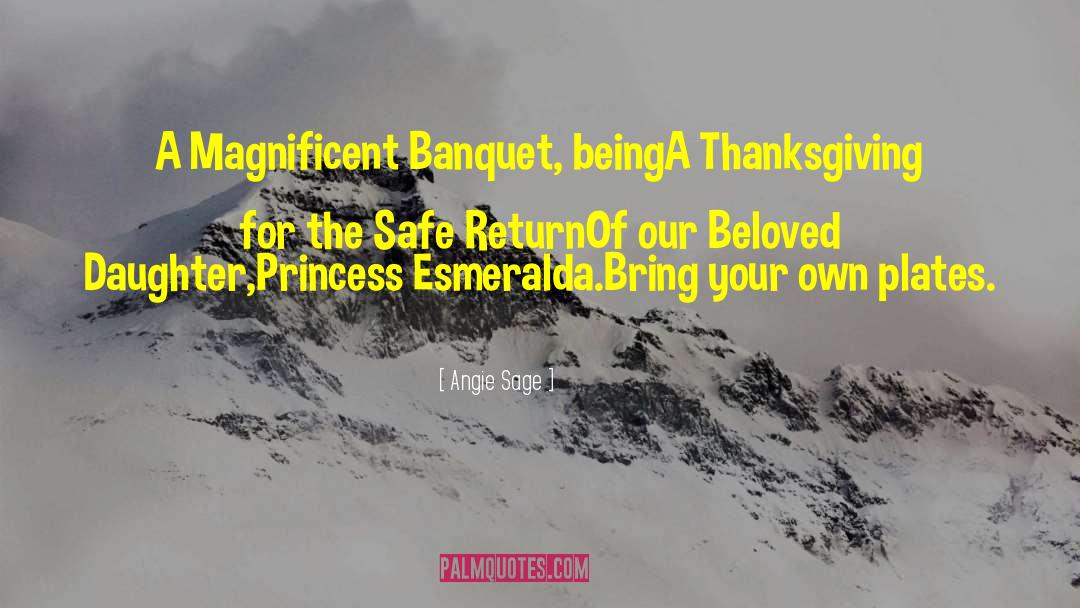 Maleen Banquet quotes by Angie Sage