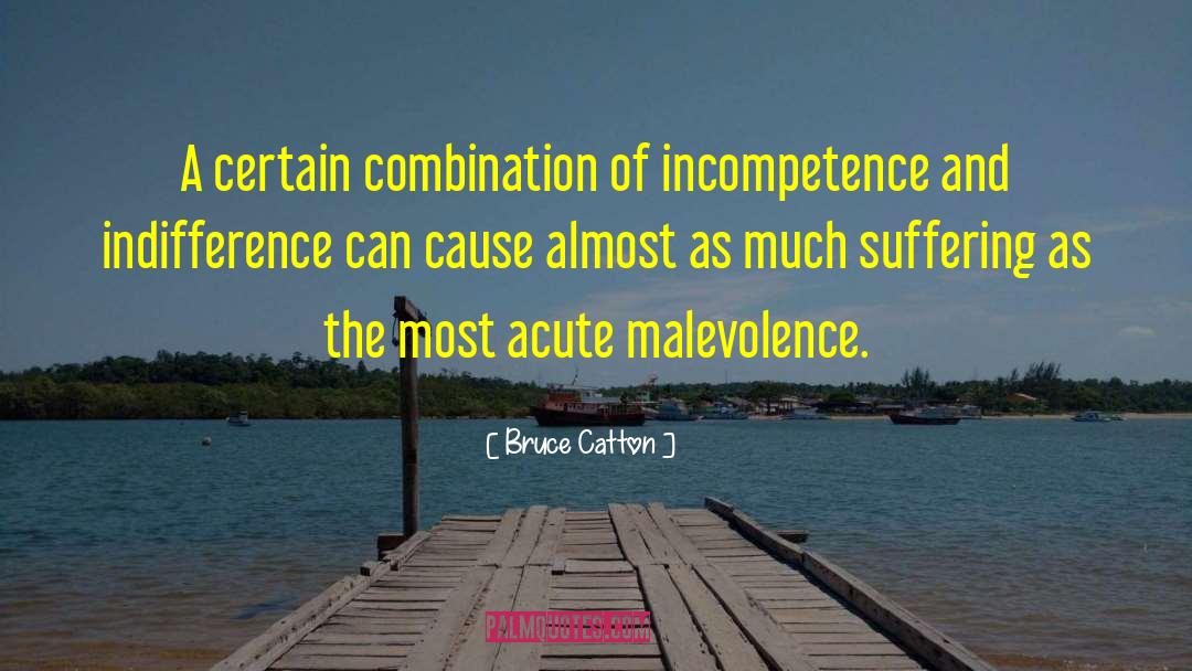 Malevolence quotes by Bruce Catton