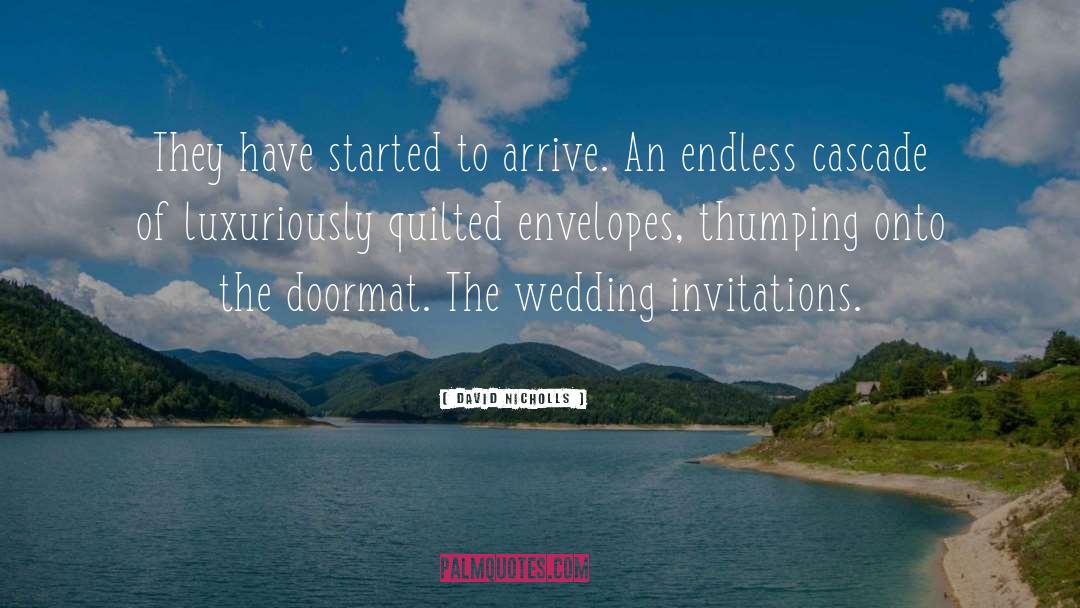 Malfitano Wedding quotes by David Nicholls