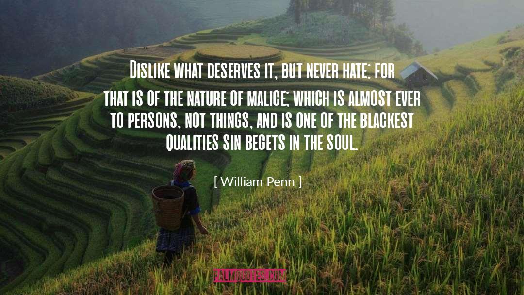 Malice quotes by William Penn