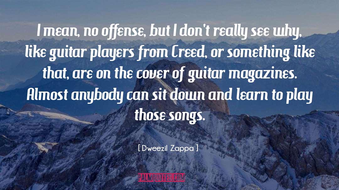 Malmsteen Guitar quotes by Dweezil Zappa