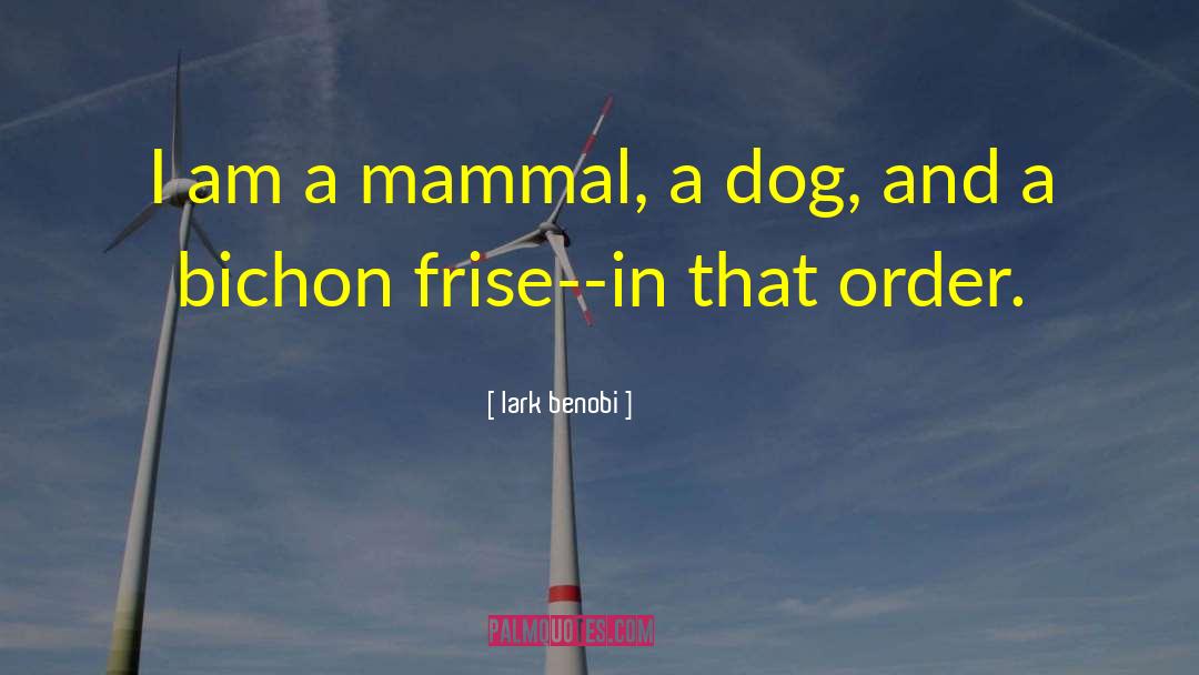 Mammal quotes by Lark Benobi