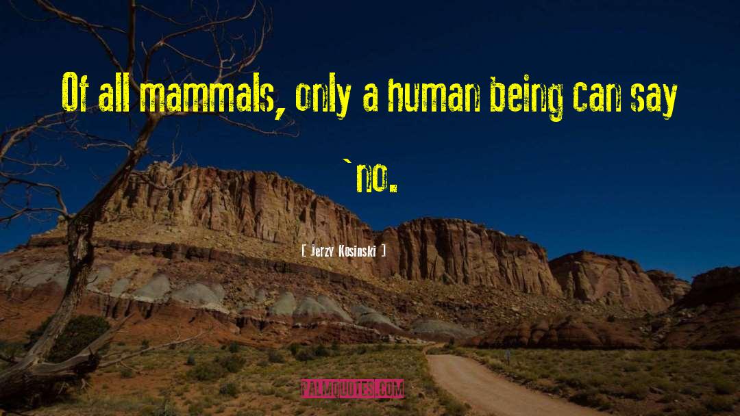 Mammals quotes by Jerzy Kosinski