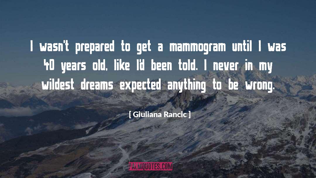 Mammograms quotes by Giuliana Rancic