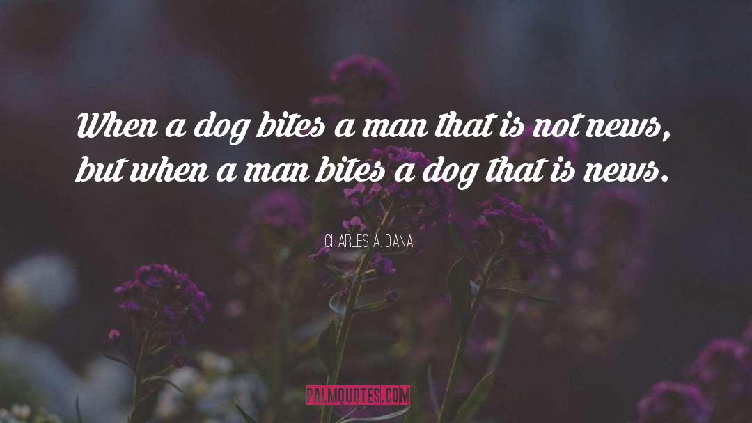 Man And Dog quotes by Charles A. Dana