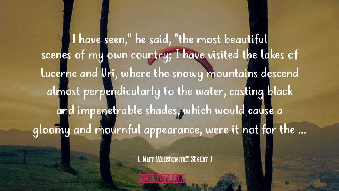 Man And Nature quotes by Mary Wollstonecraft Shelley