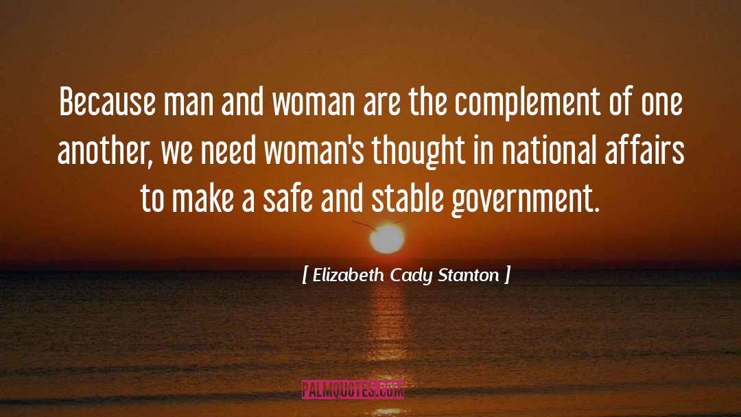 Man And Woman quotes by Elizabeth Cady Stanton