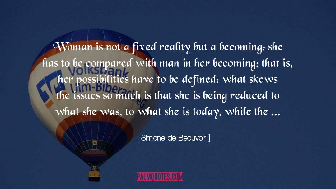 Man And Woman Relationship quotes by Simone De Beauvoir