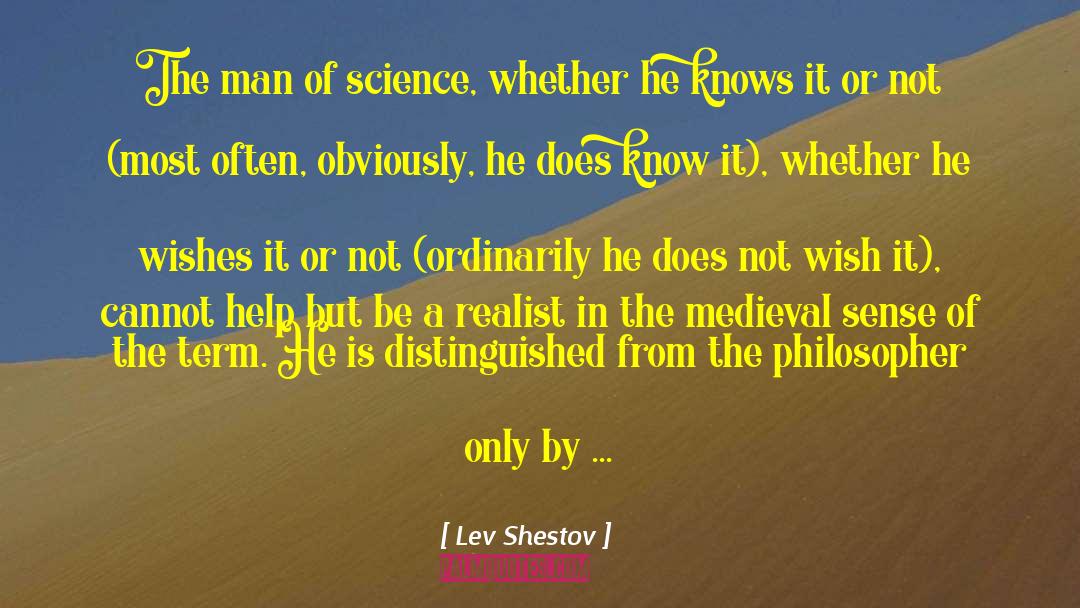 Man And Women quotes by Lev Shestov