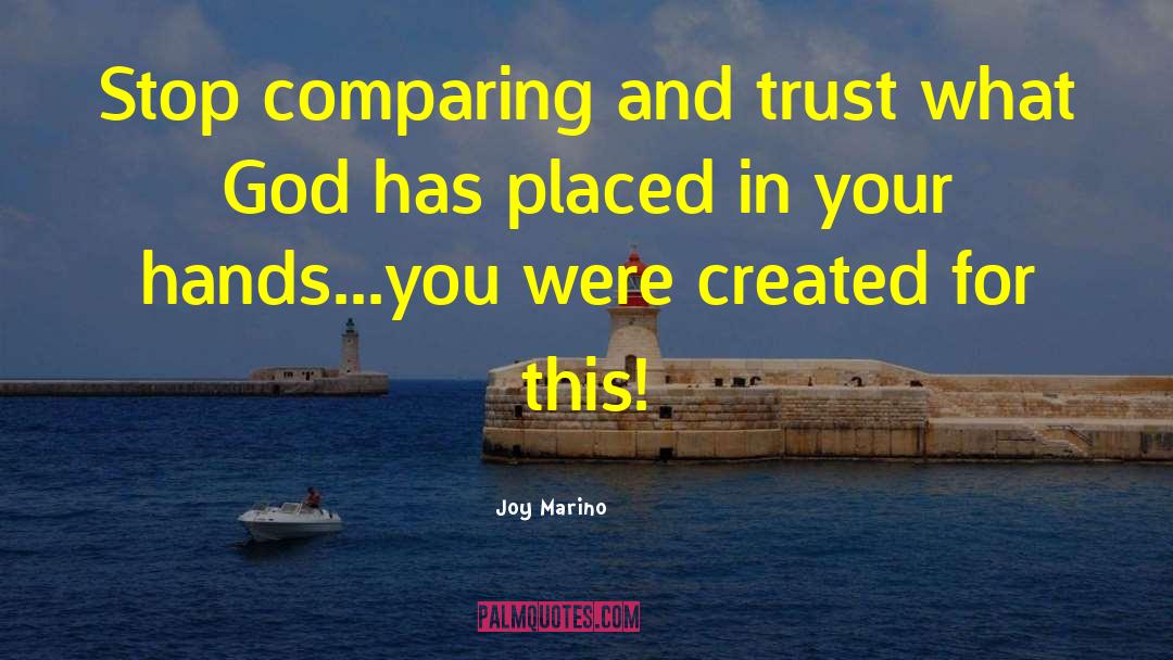 Man Created God quotes by Joy Marino