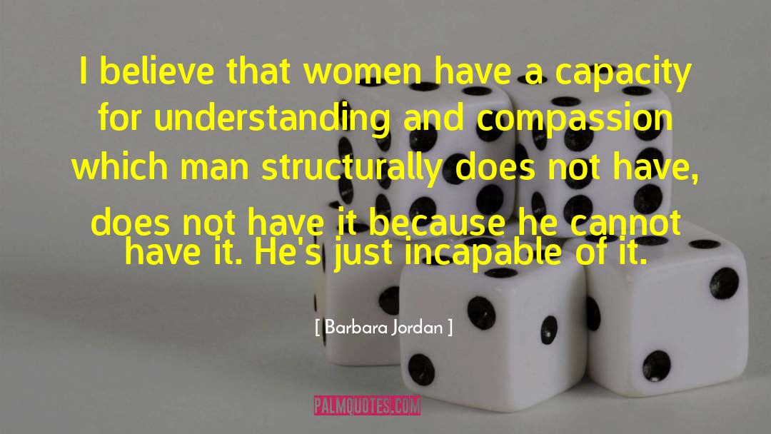 Man Hating quotes by Barbara Jordan
