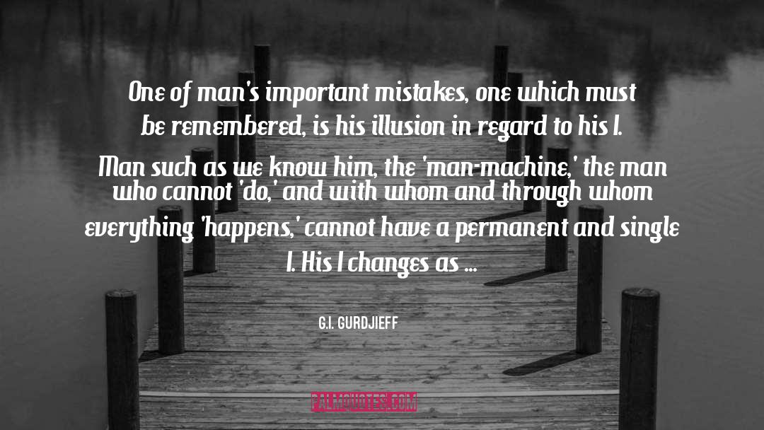 Man Machine quotes by G.I. Gurdjieff