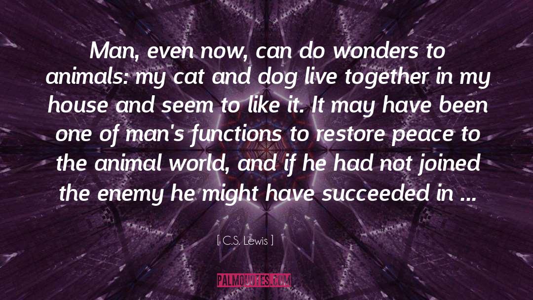 Man Of Lamancha quotes by C.S. Lewis