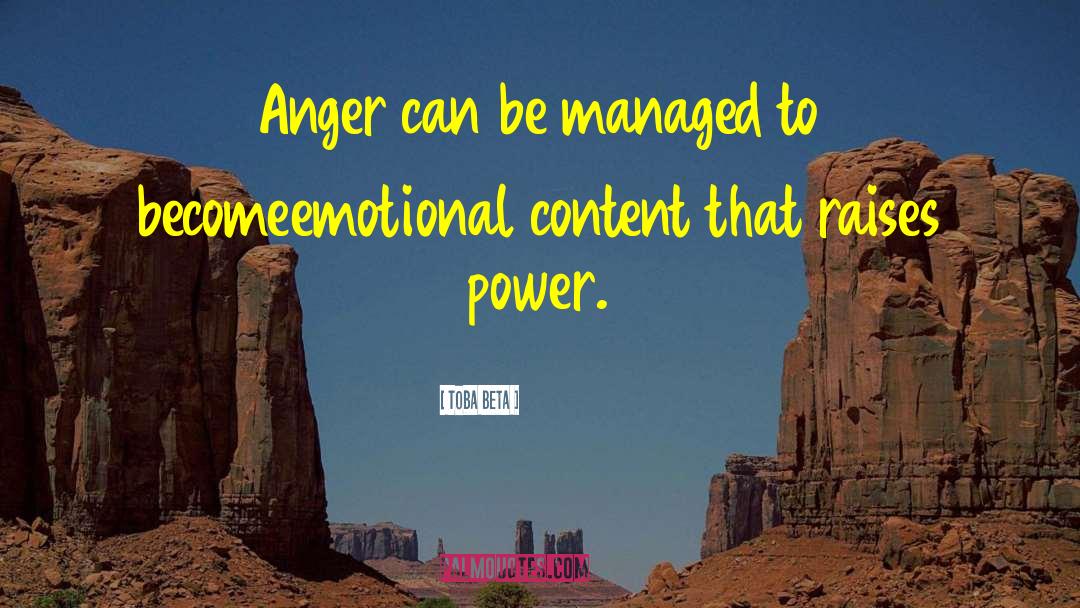 Manage Anger quotes by Toba Beta