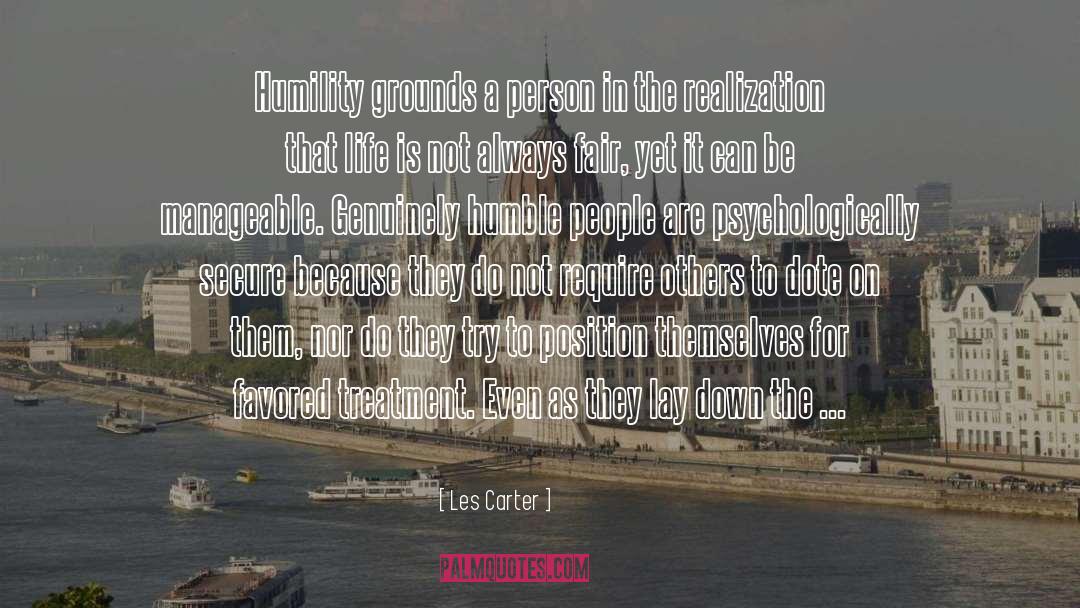 Manageable quotes by Les Carter