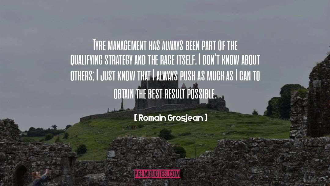 Management quotes by Romain Grosjean