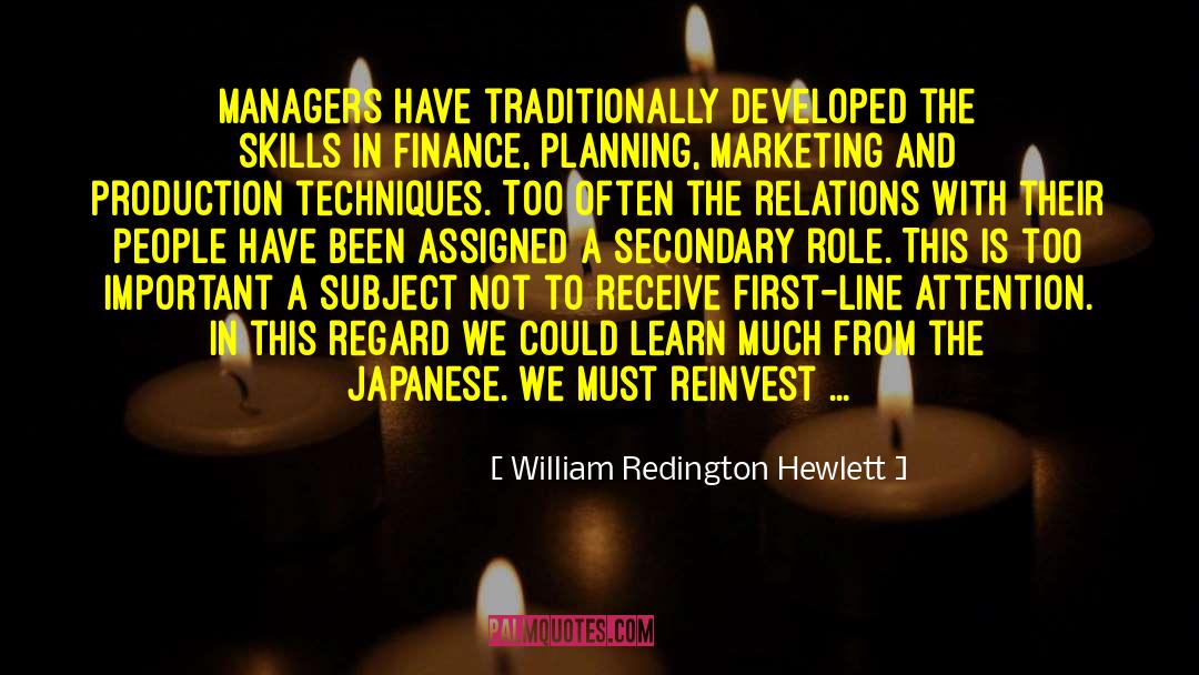 Management Skills quotes by William Redington Hewlett