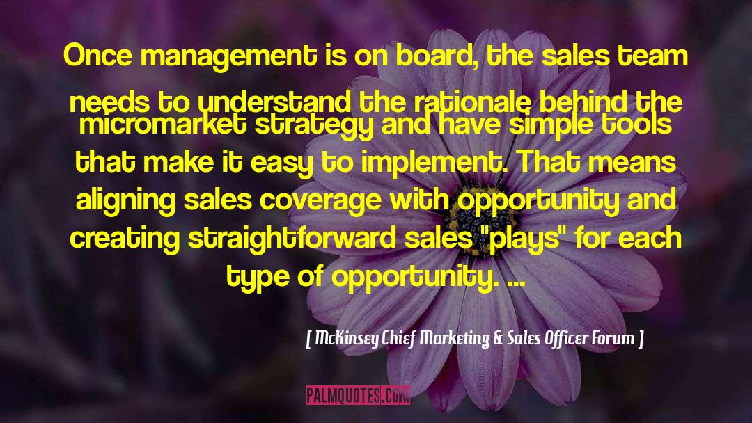 Management Theory quotes by McKinsey Chief Marketing & Sales Officer Forum