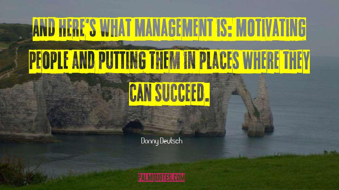 Management Training quotes by Donny Deutsch