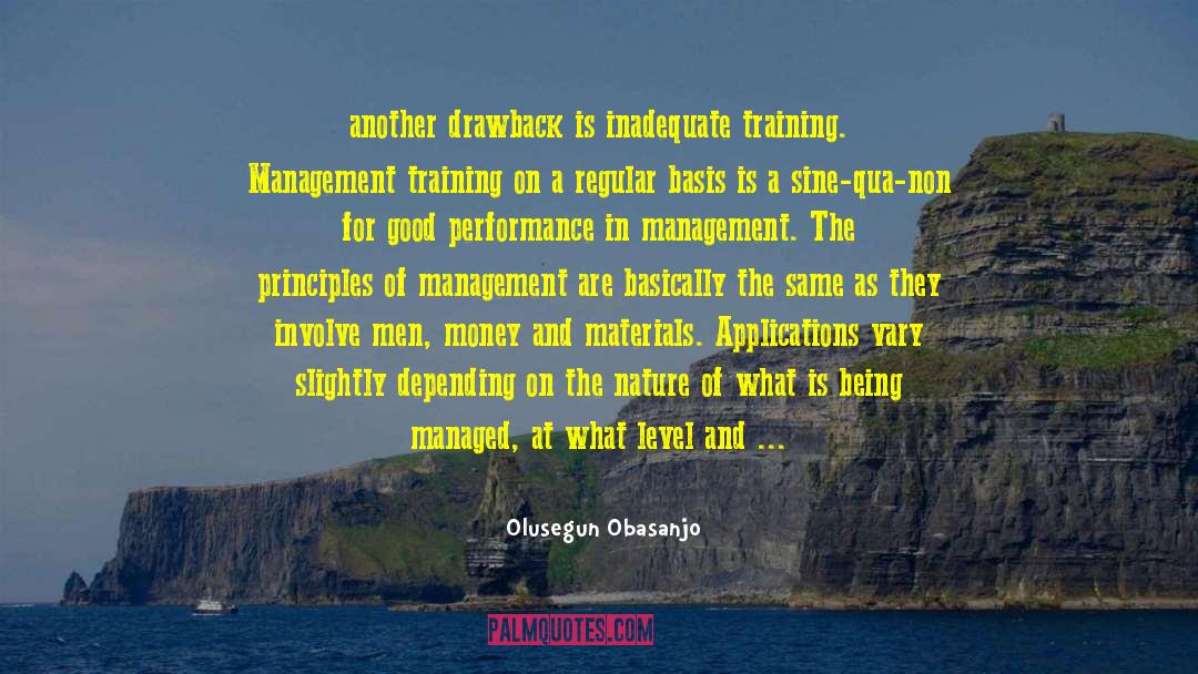 Management Training quotes by Olusegun Obasanjo