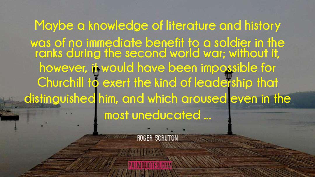 Management Vs Leadership quotes by Roger Scruton