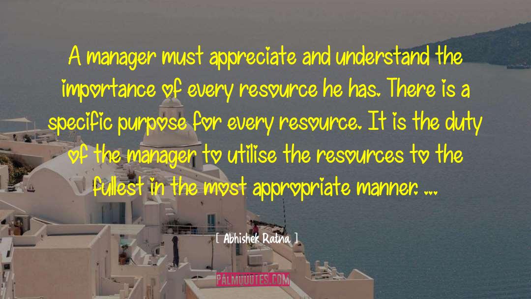 Manager Quote quotes by Abhishek Ratna