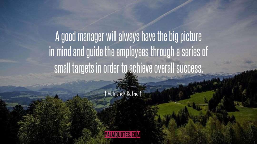 Manager Quote quotes by Abhishek Ratna