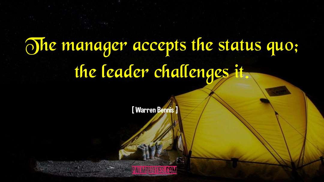 Manager Training quotes by Warren Bennis