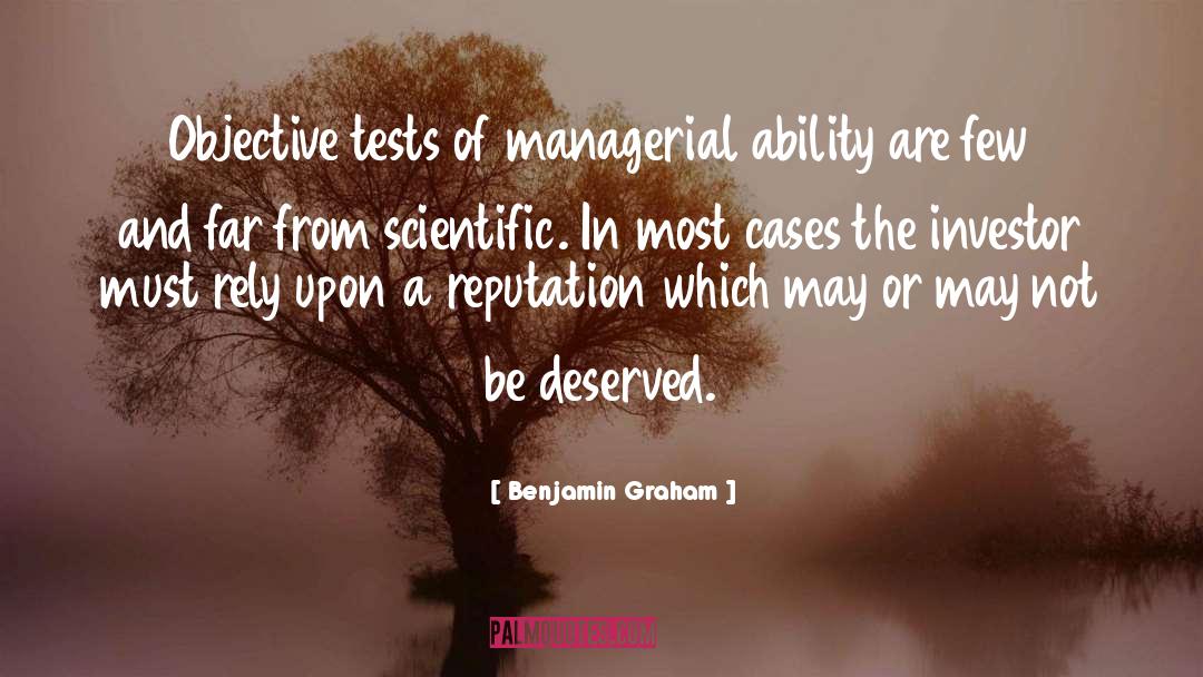 Managerial quotes by Benjamin Graham