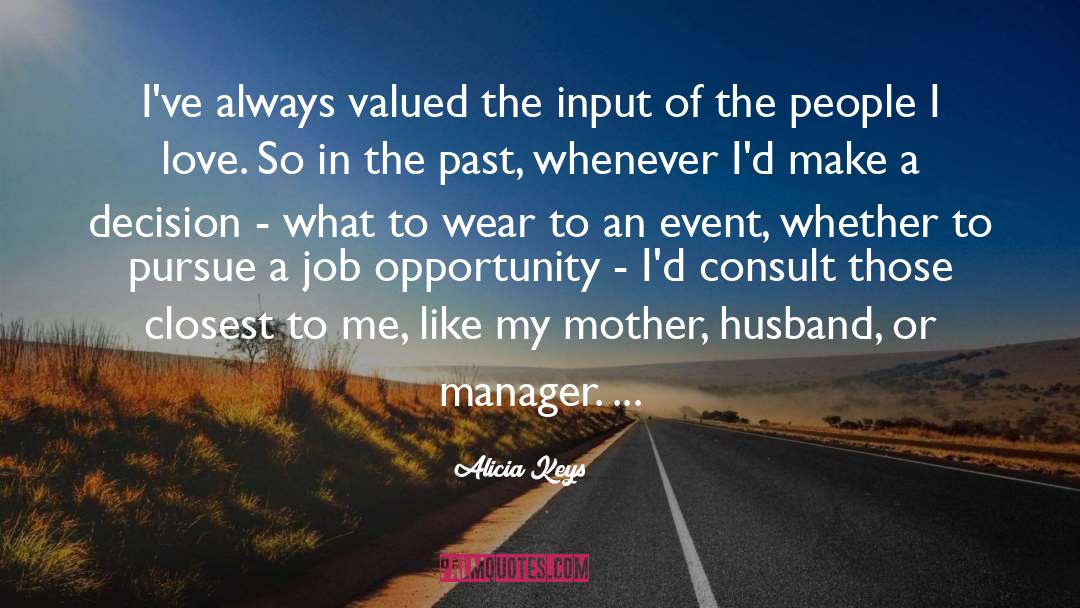 Managers quotes by Alicia Keys