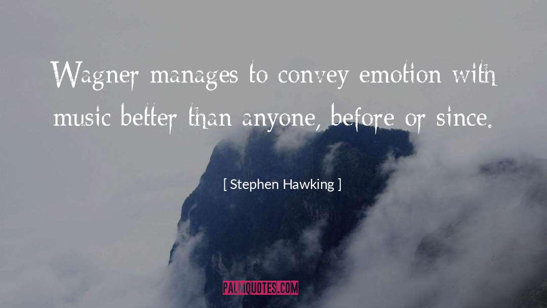 Manages quotes by Stephen Hawking