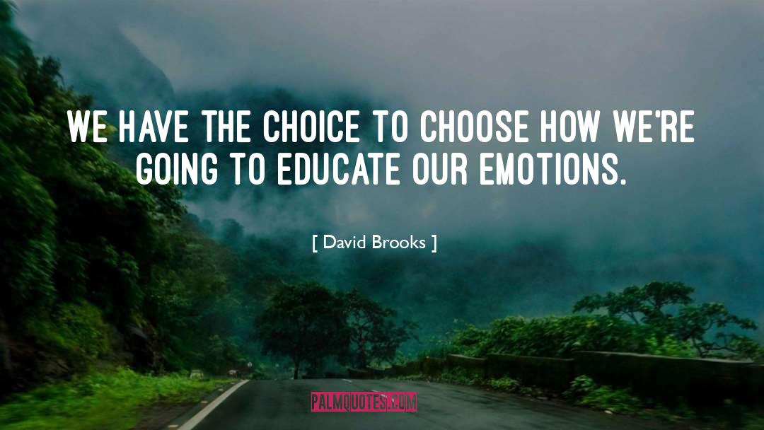 Managing Emotion quotes by David Brooks