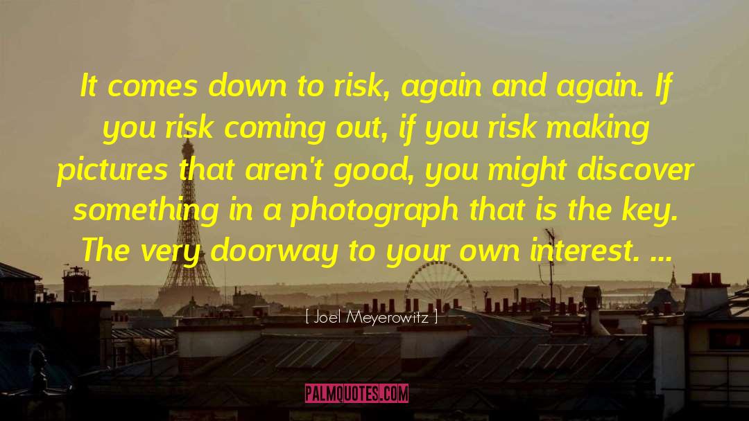 Managing Risk quotes by Joel Meyerowitz