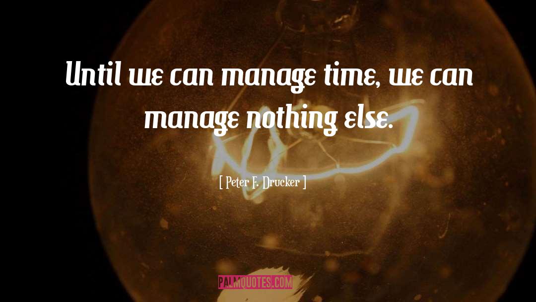 Managing Time quotes by Peter F. Drucker