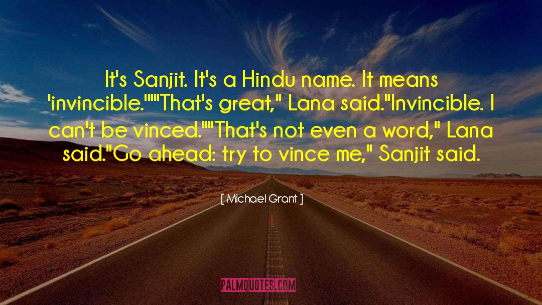 Mancera Hindu quotes by Michael Grant