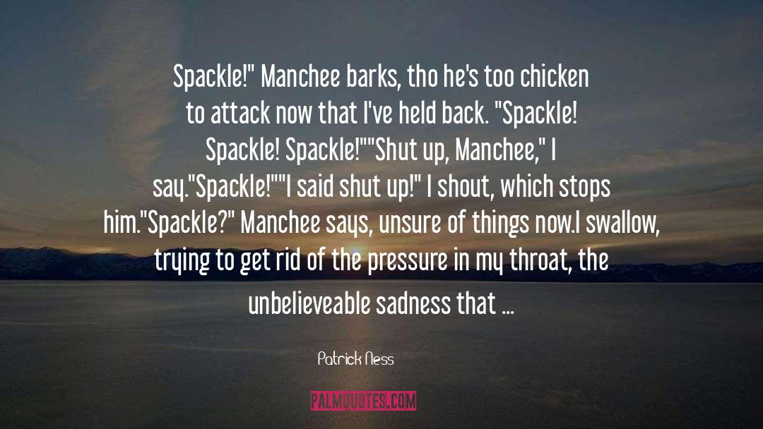 Manchee quotes by Patrick Ness