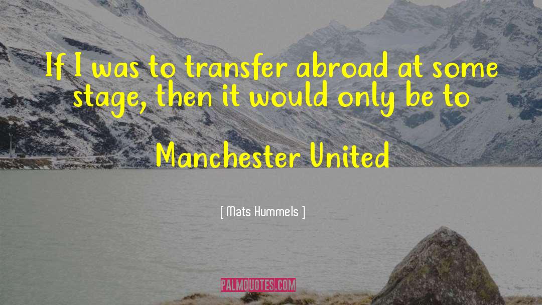 Manchester quotes by Mats Hummels