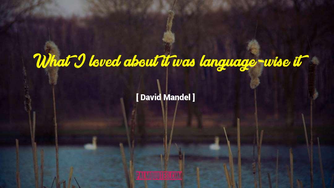 Mandel quotes by David Mandel