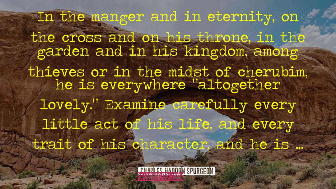 Manger quotes by Charles Haddon Spurgeon