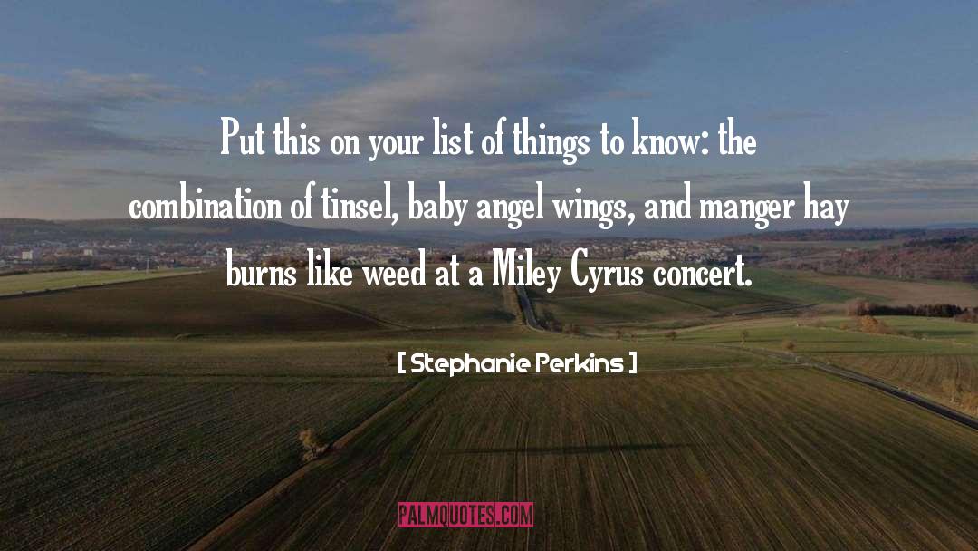 Manger quotes by Stephanie Perkins