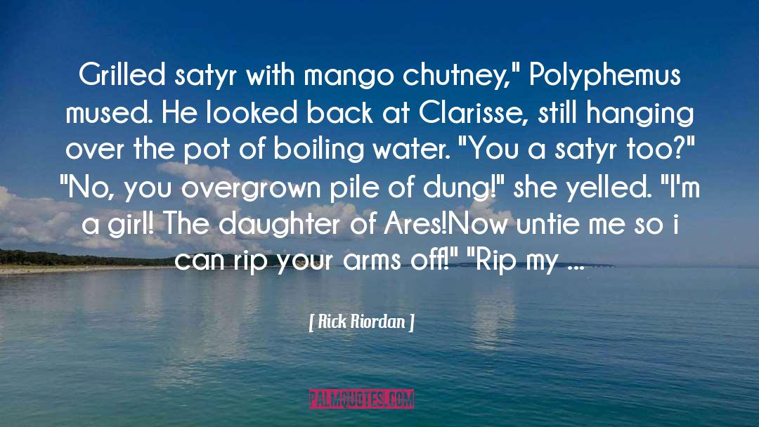 Mango quotes by Rick Riordan